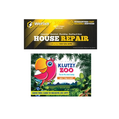 Stone Paper Panel Cards - 3.5" x 8.5"