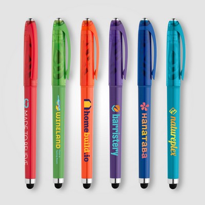 Prism Recycled Plastic Fidget Ball Stylus Gel Pen - ColorJet