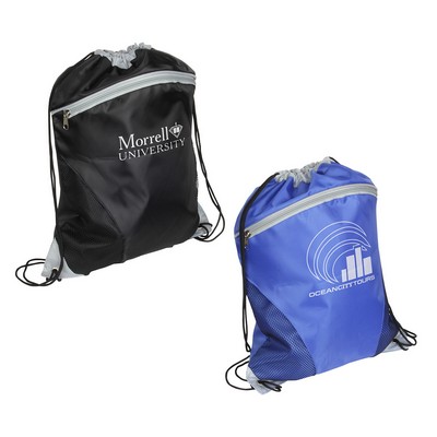 Cyclone Mesh Curve Polyester Drawstring Backpack