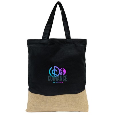Quetico 8 oz Cotton And Jute Tote Bag: Premium