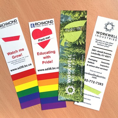 Double-Sided Large Eco Bookmark with Slot