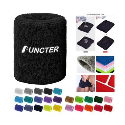 Sweat Terry Cloth Sport Wristband